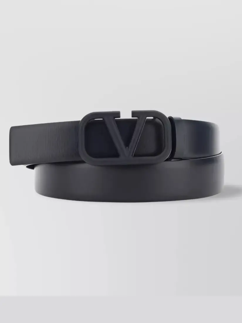 Rrip Lëkure Valentino Buckle Logo Signature