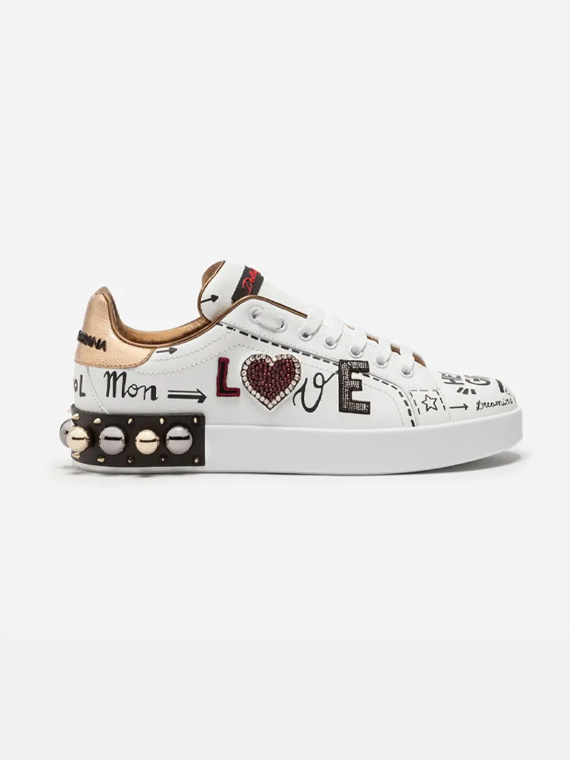 Dolce & Gabbana Portofino Leather Sneakers