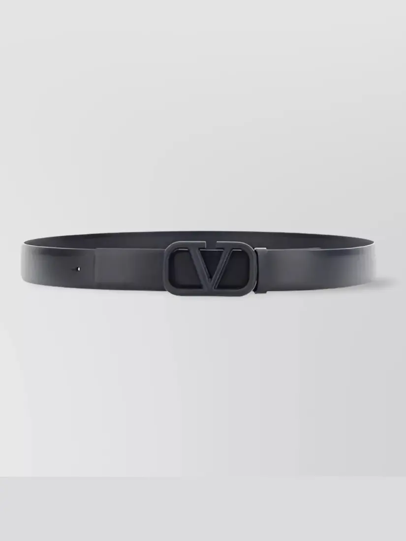 Rrip Lëkure Valentino Buckle Logo Signature