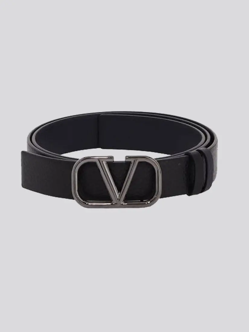Rrip Lëkure Valentino V Logo Reversible