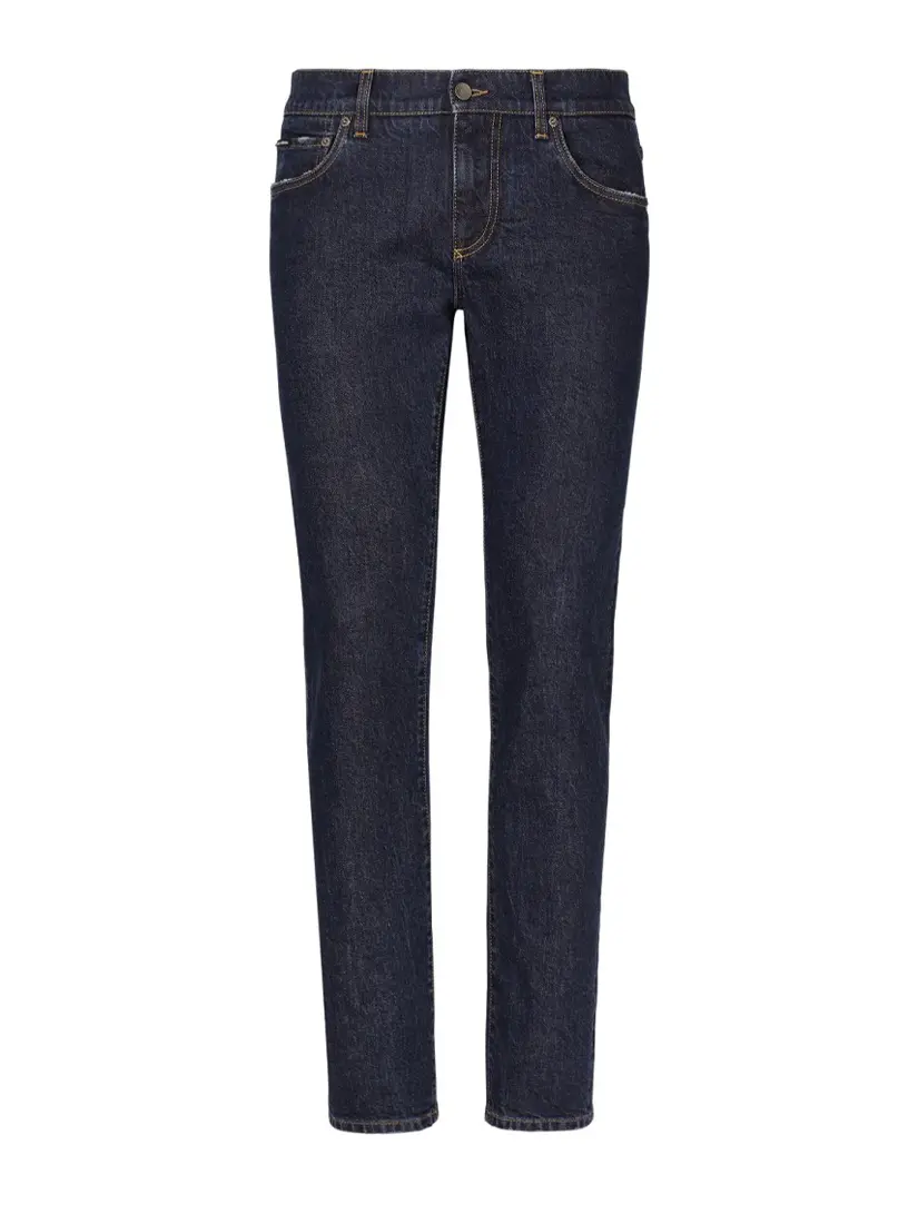 Dolce & Gabbana Logo Patch Jeans