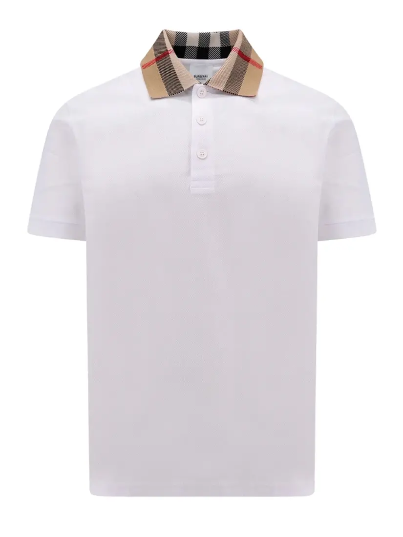 Bluzë Polo Burberry Check Motif Collar