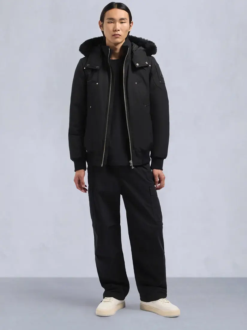 Xhup Moose Knuckles Shearling Ballistic Bomber