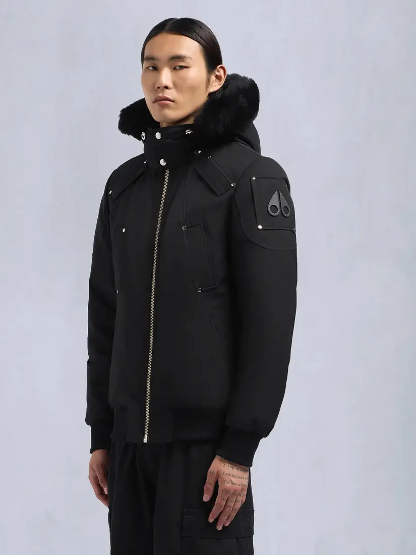 Xhup Moose Knuckles Shearling Ballistic Bomber