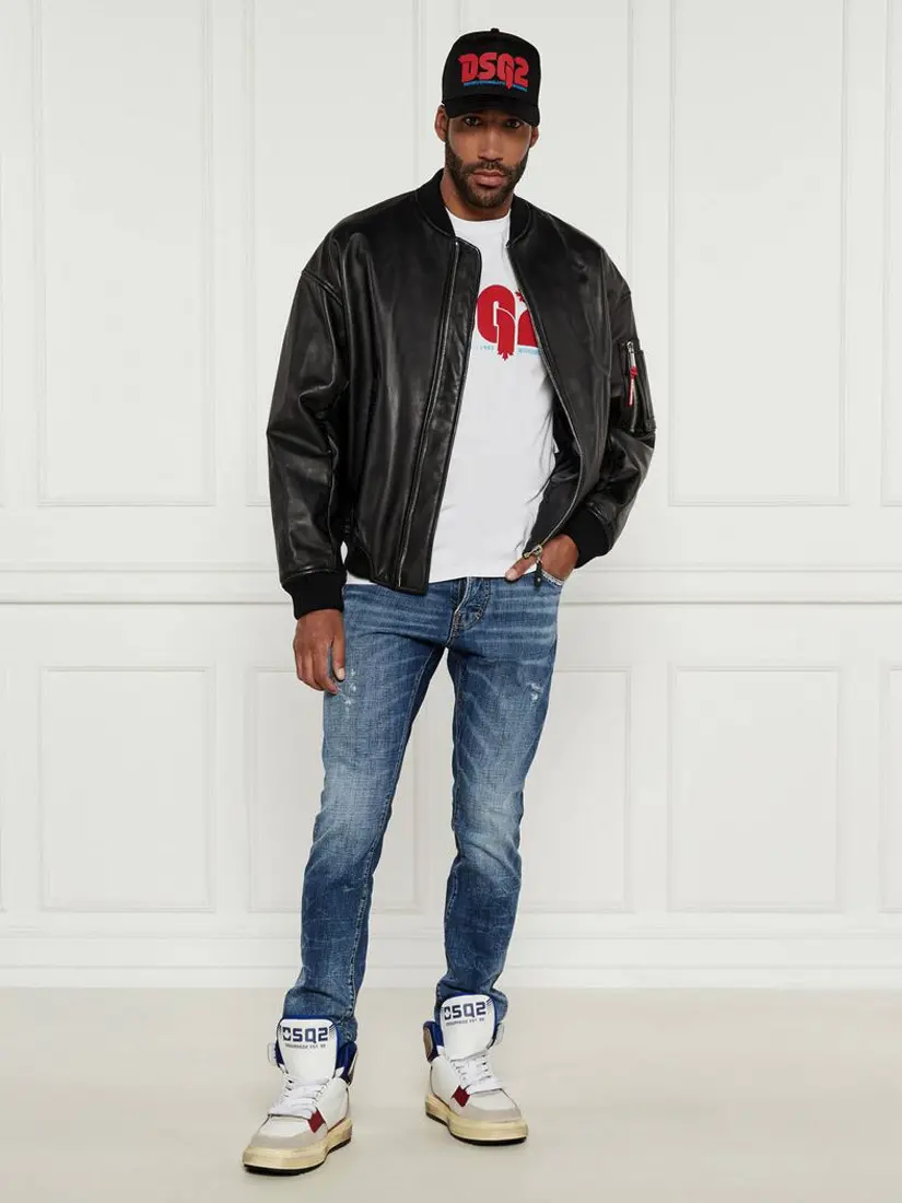 Xhaketë Dsquared2 Leather Bomber