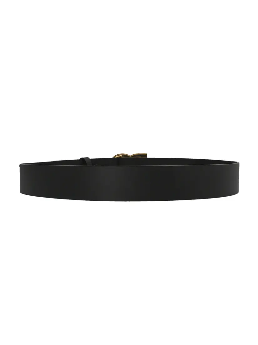 Rrip Lëkure Dolce & Gabbana Gold Logo Buckle