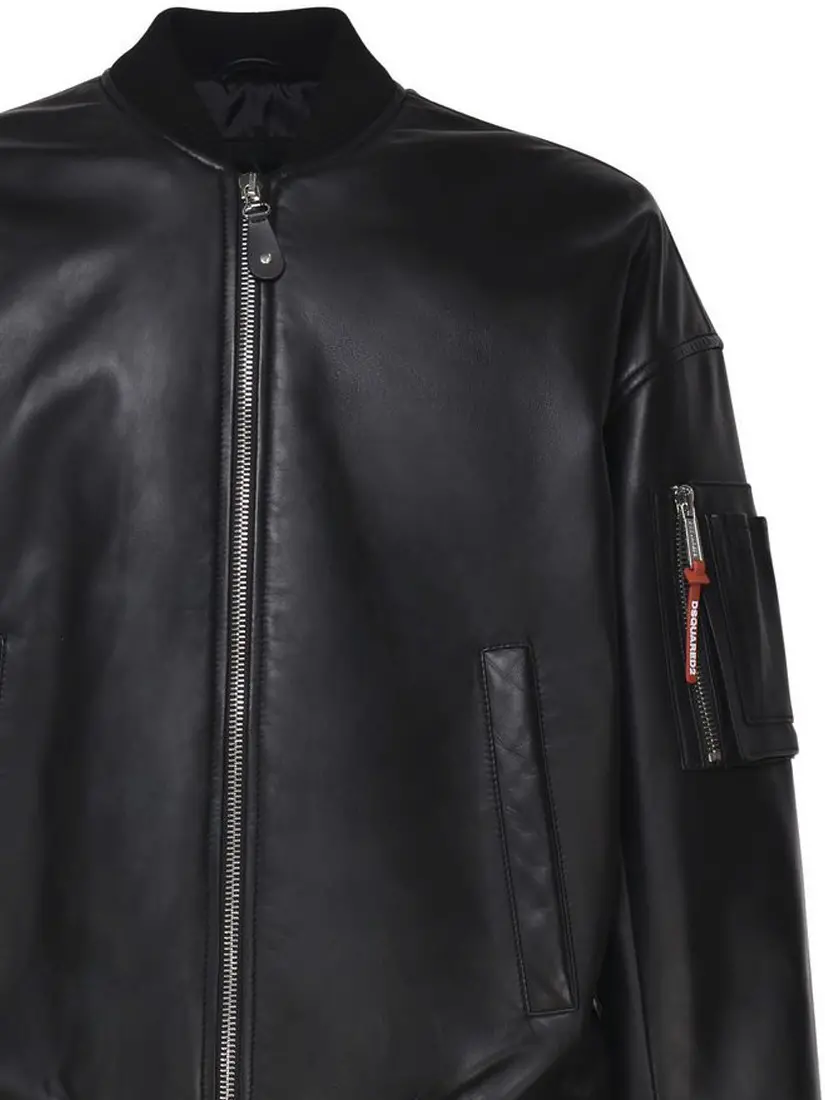Xhaketë Dsquared2 Leather Bomber