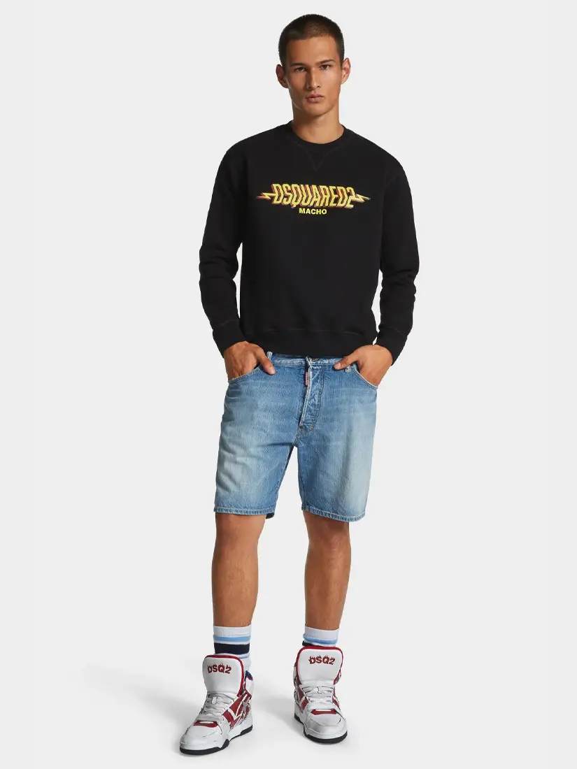 DSquared2 Light Clean Wash Marine Short Jeans