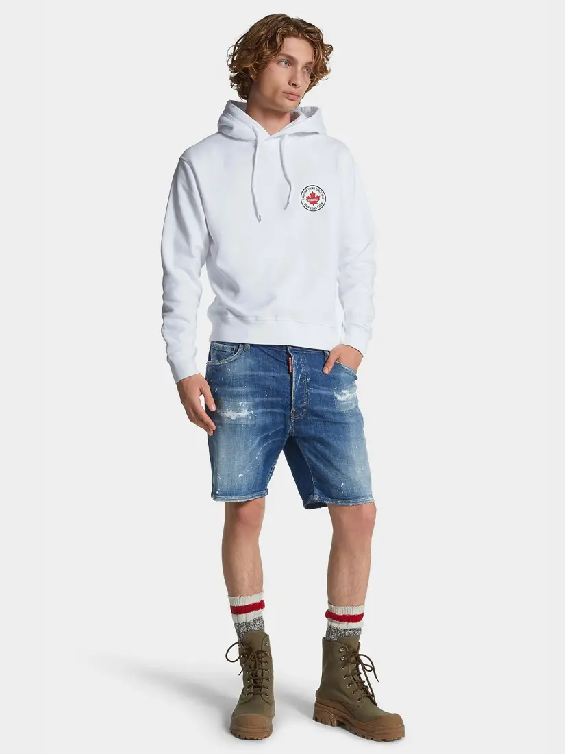 DSquared2 Light Heritage Wash Marine Shorts