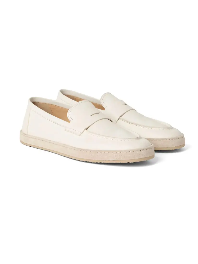 Këpucë Të Sheshta Brunello Cucinelli Leather Loafers