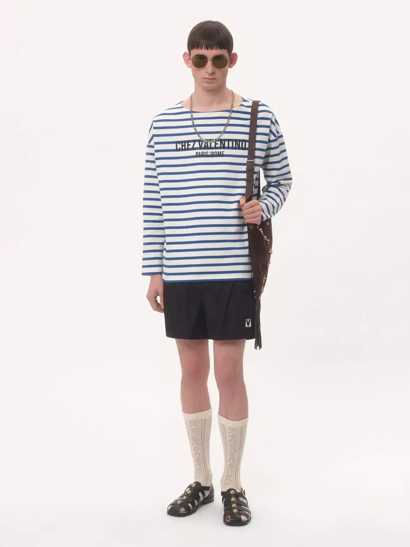 Tuta plazhi Valentino Nylon With Chez Valentino Patch