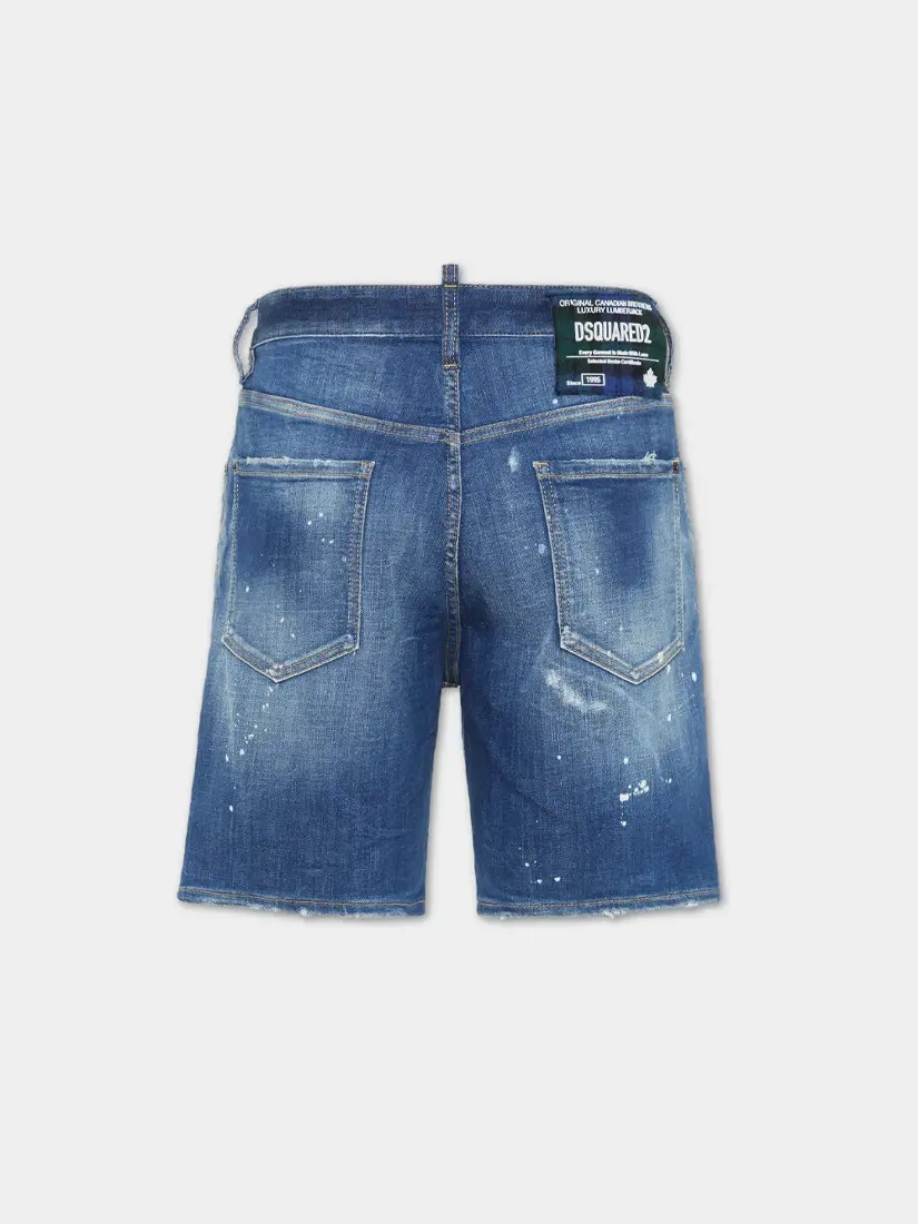 DSquared2 Light Heritage Wash Marine Shorts