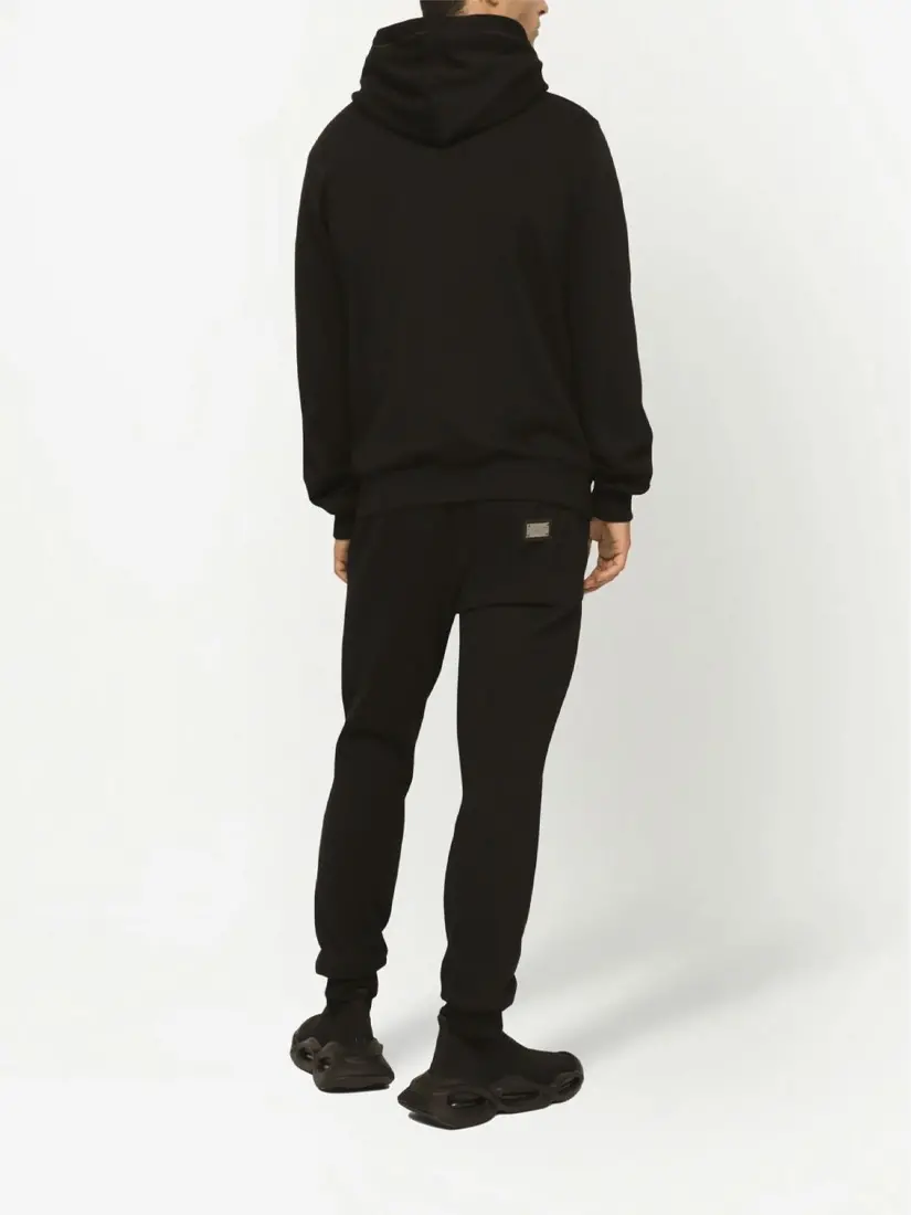 Hoodie Dolce & Gabbana Logo Tag Zip-Up