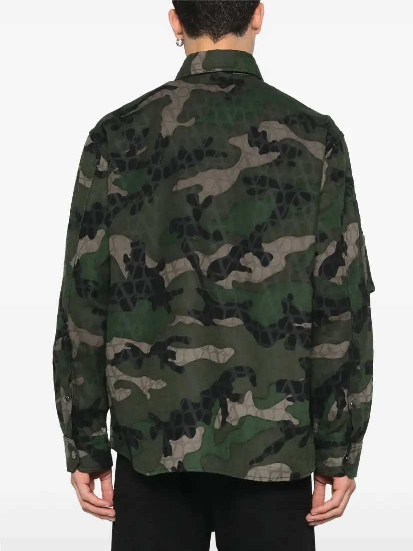 Xhaketë Valentino Camouflage Pattern
