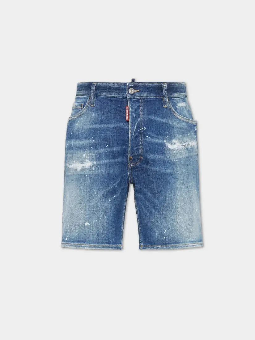 Pantallona të shkutra xhins DSquared2 Light Heritage Wash Marine