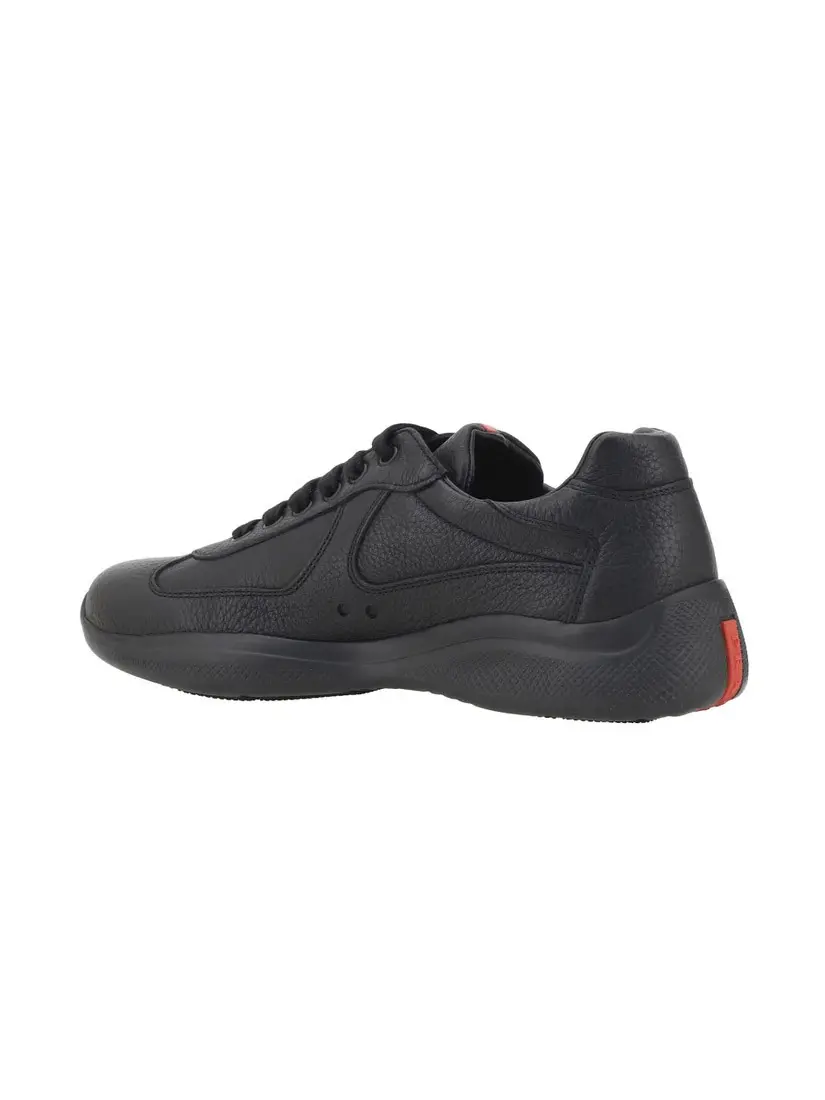 Prada Grained Leather Sneakers
