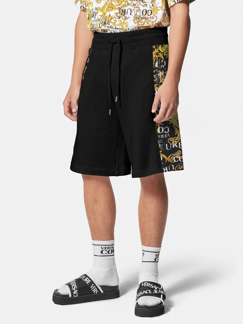 Tuta Të Shkurtra Versace Logo Baroque Gold