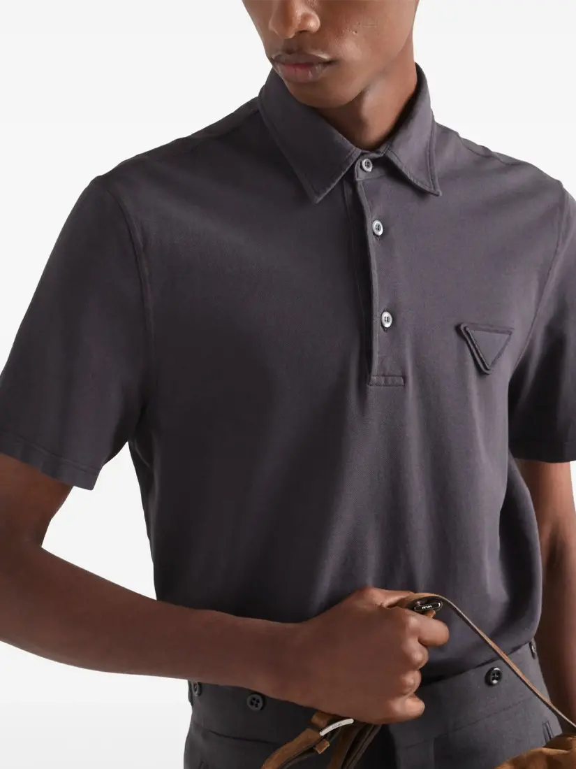 Prada Piqué Polo Shirt
