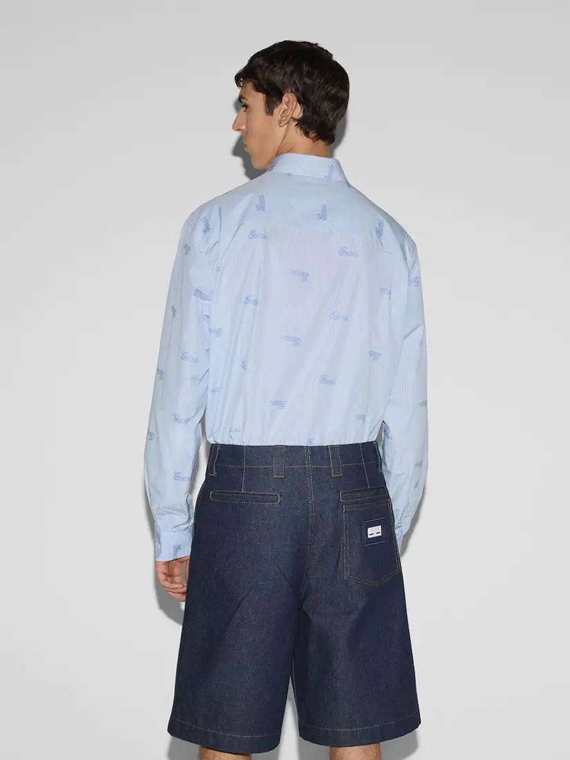 Gucci Embroidered Striped Shirt