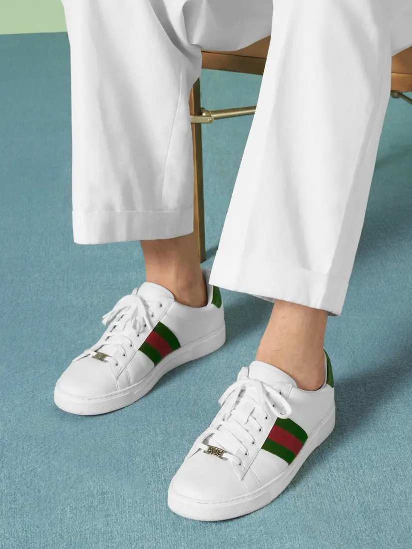 Atlete Gucci Ace Sneaker With Web