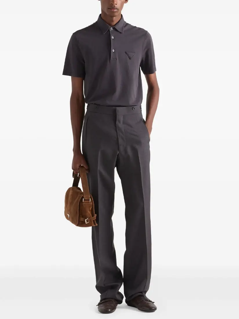 Prada Piqué Polo Shirt