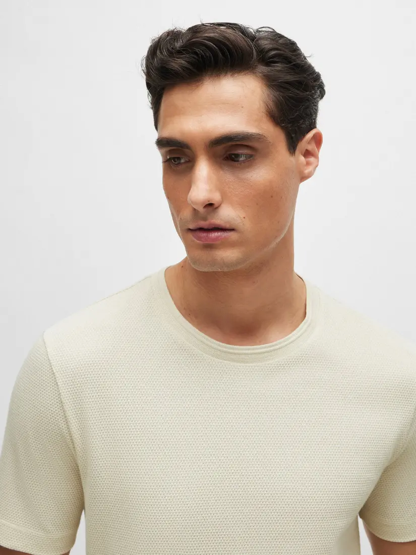 Bluzë Hugo Boss Bubble-Jacquard