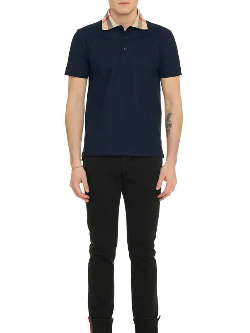 Bluzë Polo Burberry Check Collar
