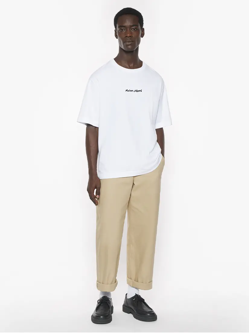 Maison Kitsune Line Handwriting Oversize T-shirt