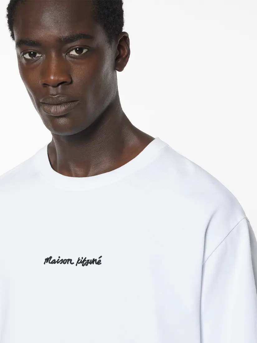 Maison Kitsune Line Handwriting Oversize T-shirt