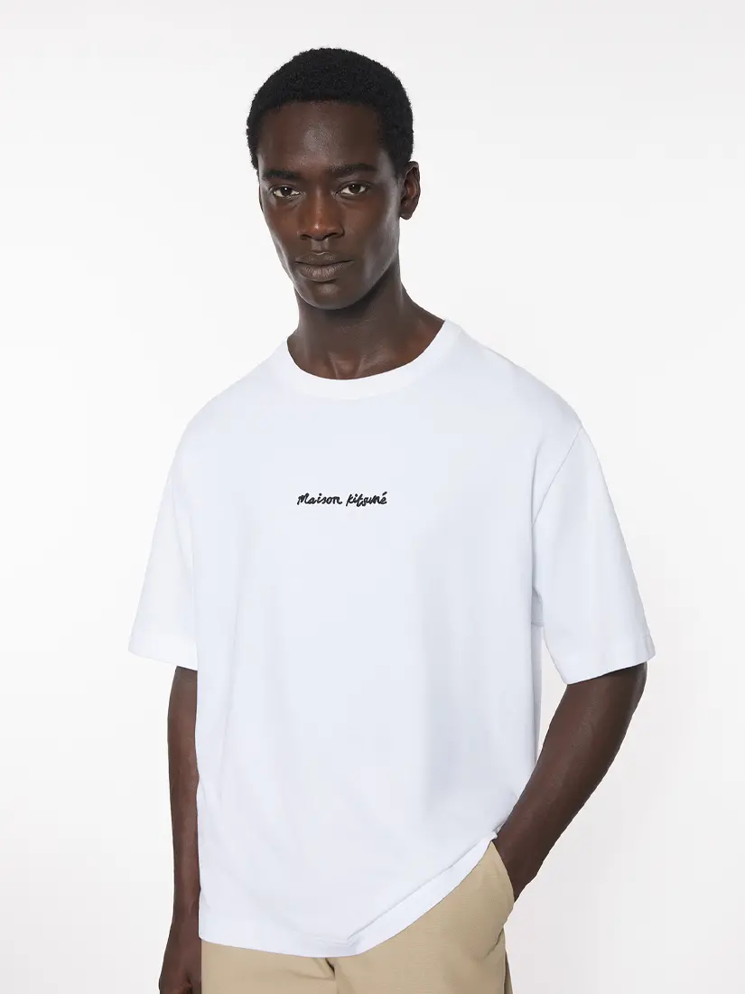 Maison Kitsune Line Handwriting Oversize T-shirt
