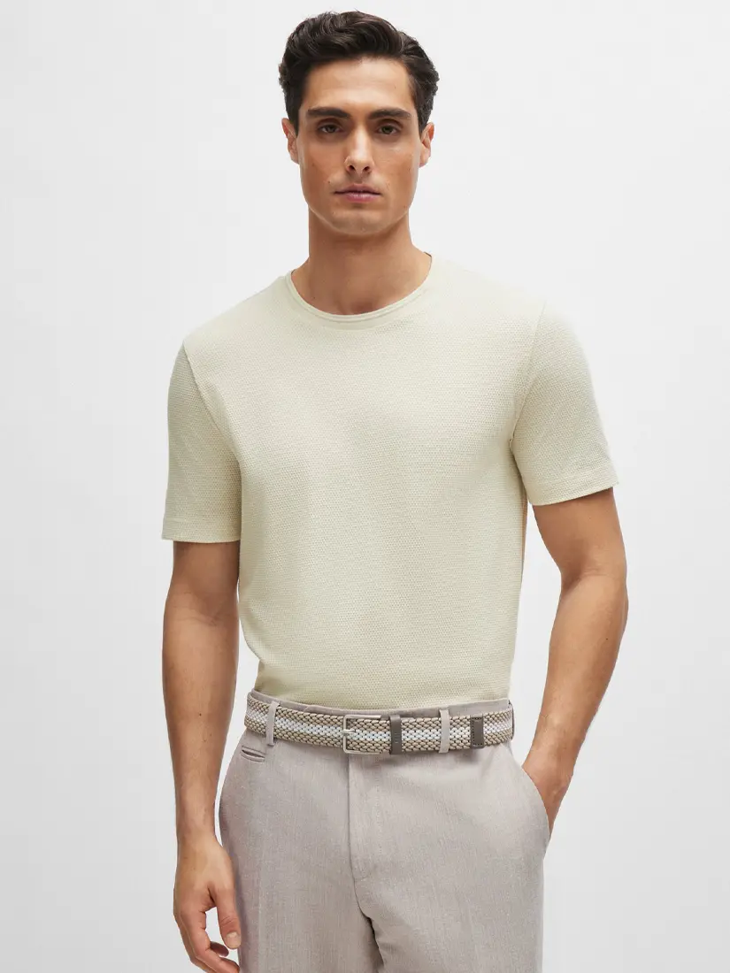 Bluzë Hugo Boss Bubble-Jacquard