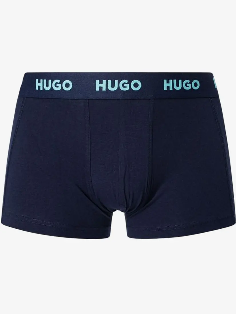 Bokse Hugo Boss Logo Waistband Trunks (3 palë)