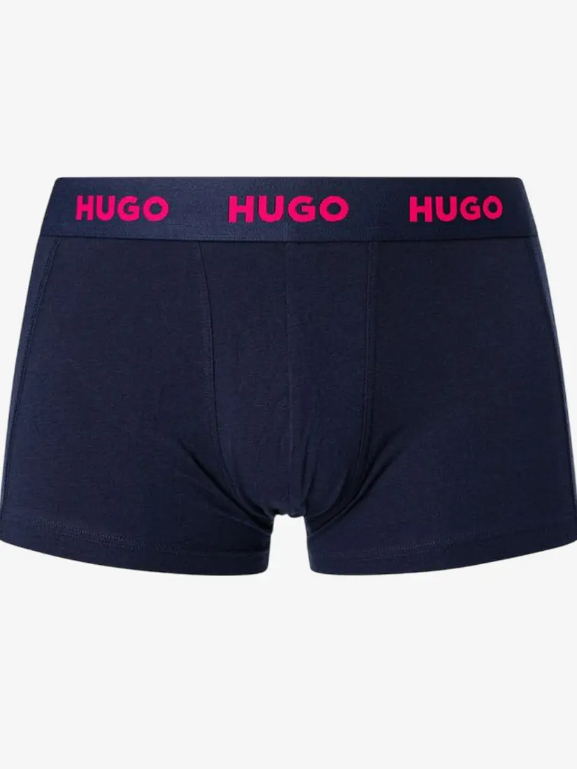 Bokse Hugo Boss Logo Waistband Trunks (3 palë)