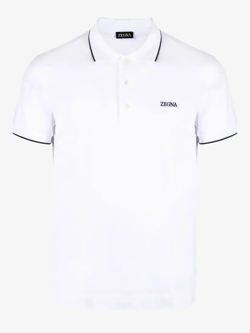 Bluzë Polo Zegna Logo Print