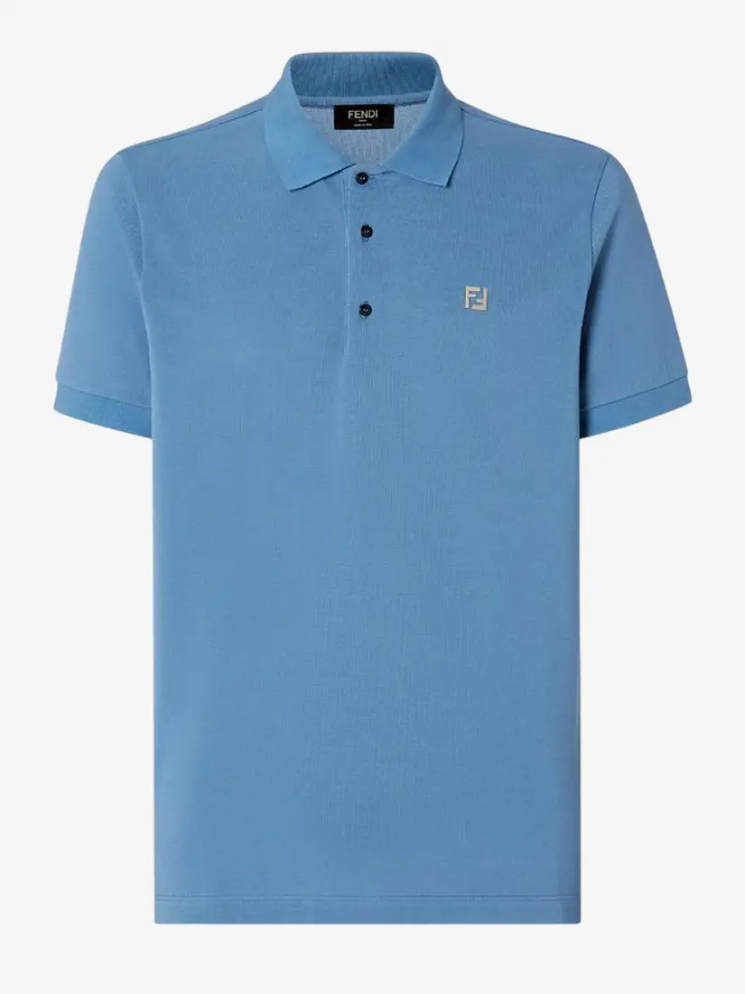 Bluzë Polo Fendi FF Logo Metal