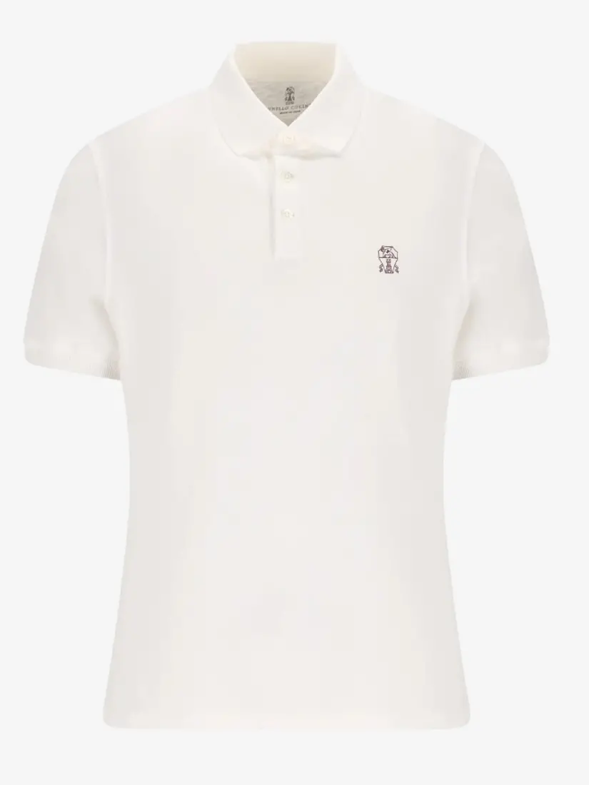 Bluzë Polo Brunello Cucinelli Logo Printed