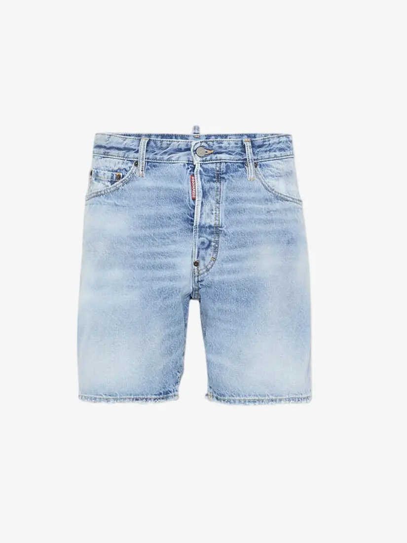 Pantallona të shkutra xhins DSquared2 Light Diagonale Wash Marine