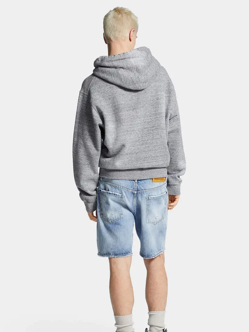 DSquared2 Light Diagonal Wash Marine Denim Shorts