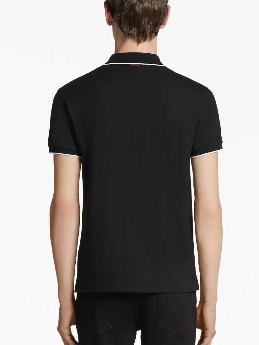 Bluzë Polo Zegna Logo Print