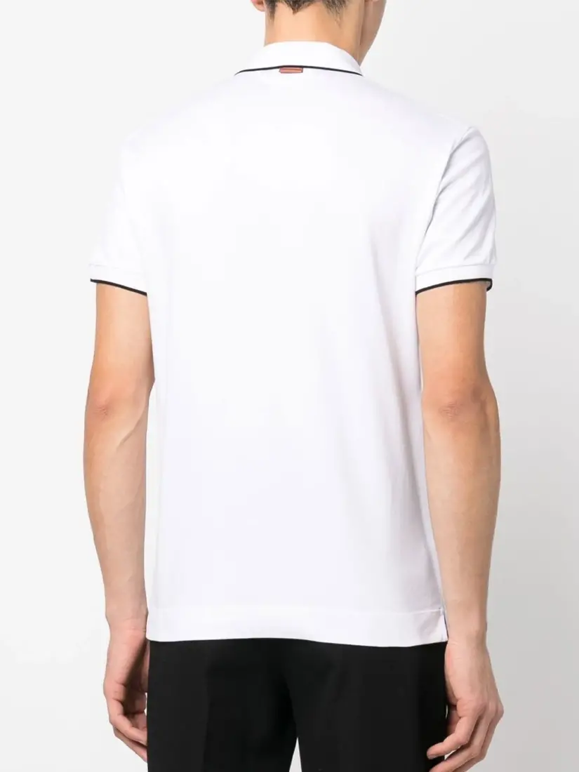 Bluzë Polo Zegna Logo Print