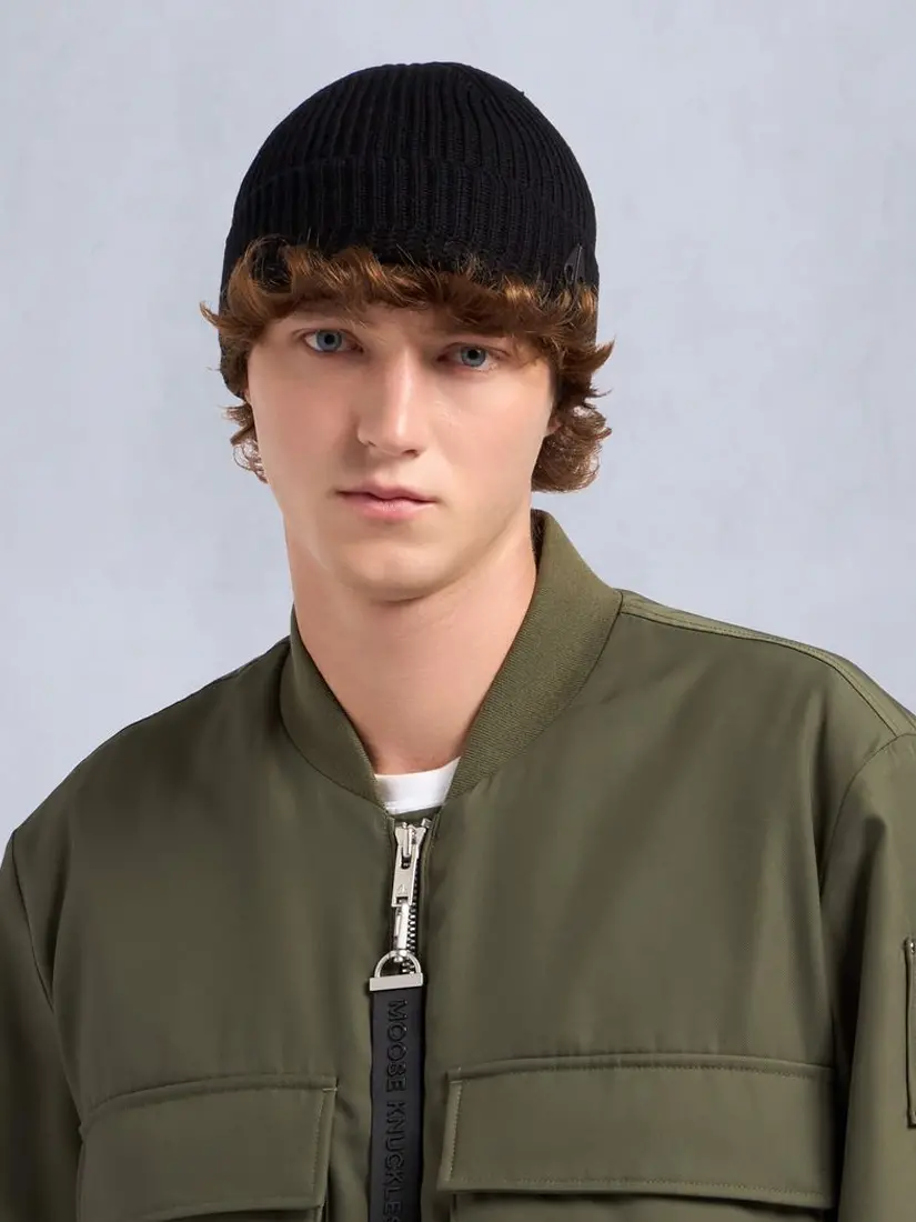 Kapuç Moose Knuckles Logo Ribbed