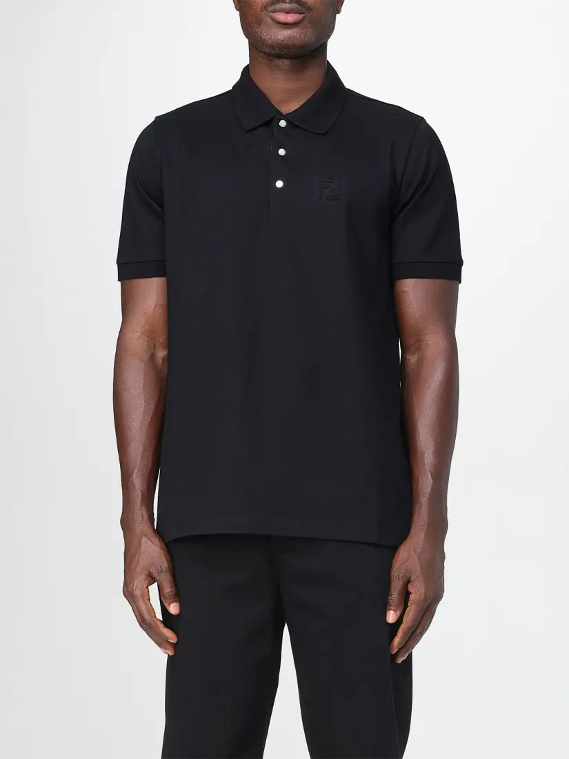 Bluzë Polo Fendi FF Logo Embroidered