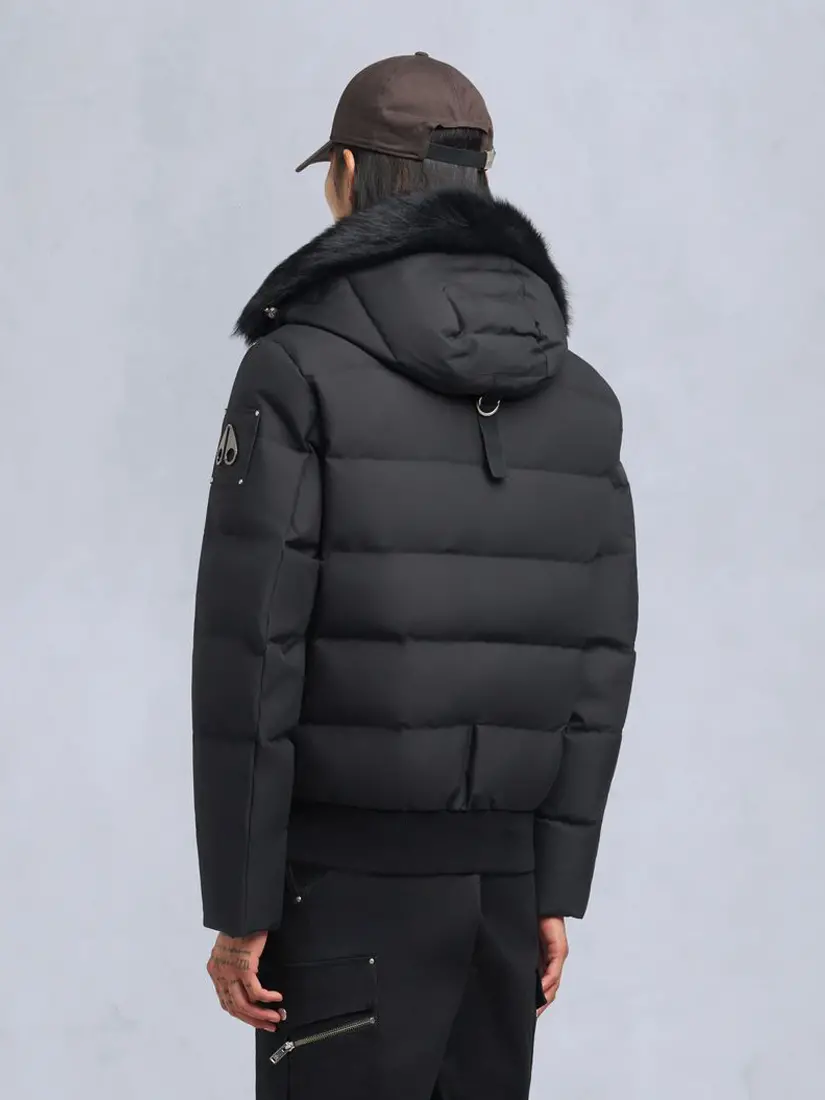 Xhup Moose Knuckles Cloud Shearling Trim Bomber