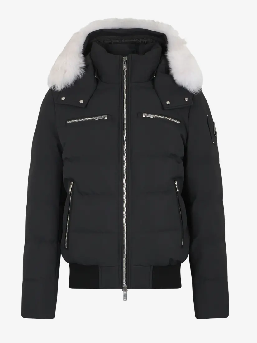 Xhup Moose Knuckles Cloud Shearling Trim Bomber