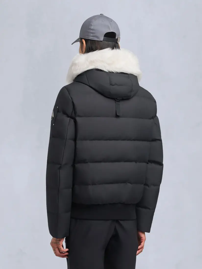 Xhup Moose Knuckles Cloud Shearling Trim Bomber