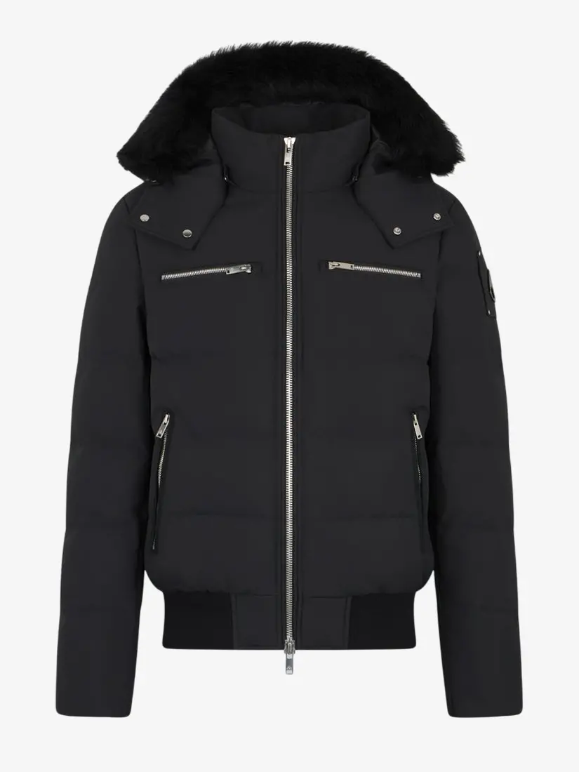 Xhup Moose Knuckles Cloud Shearling Trim Bomber