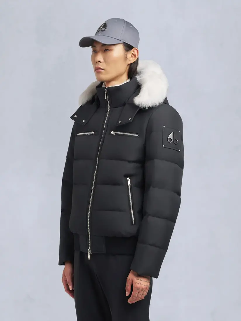 Xhup Moose Knuckles Cloud Shearling Trim Bomber