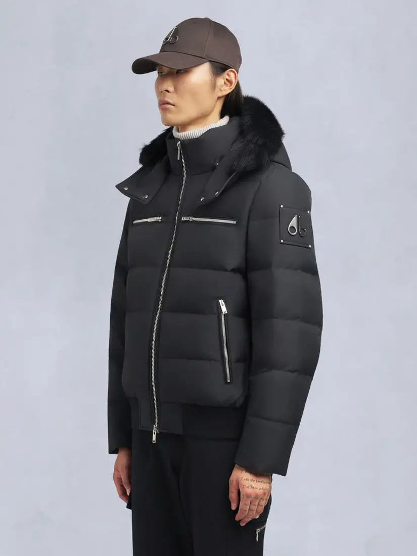 Xhup Moose Knuckles Cloud Shearling Trim Bomber