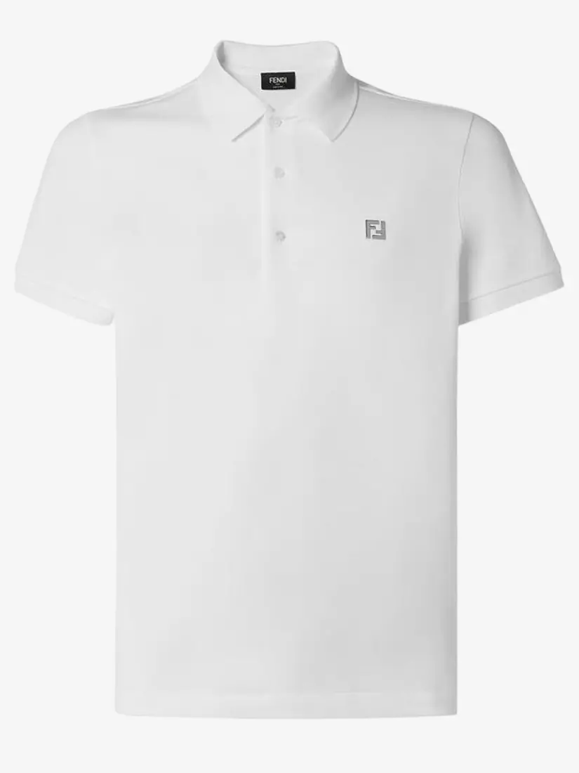 Bluzë Polo Fendi FF Logo Metal