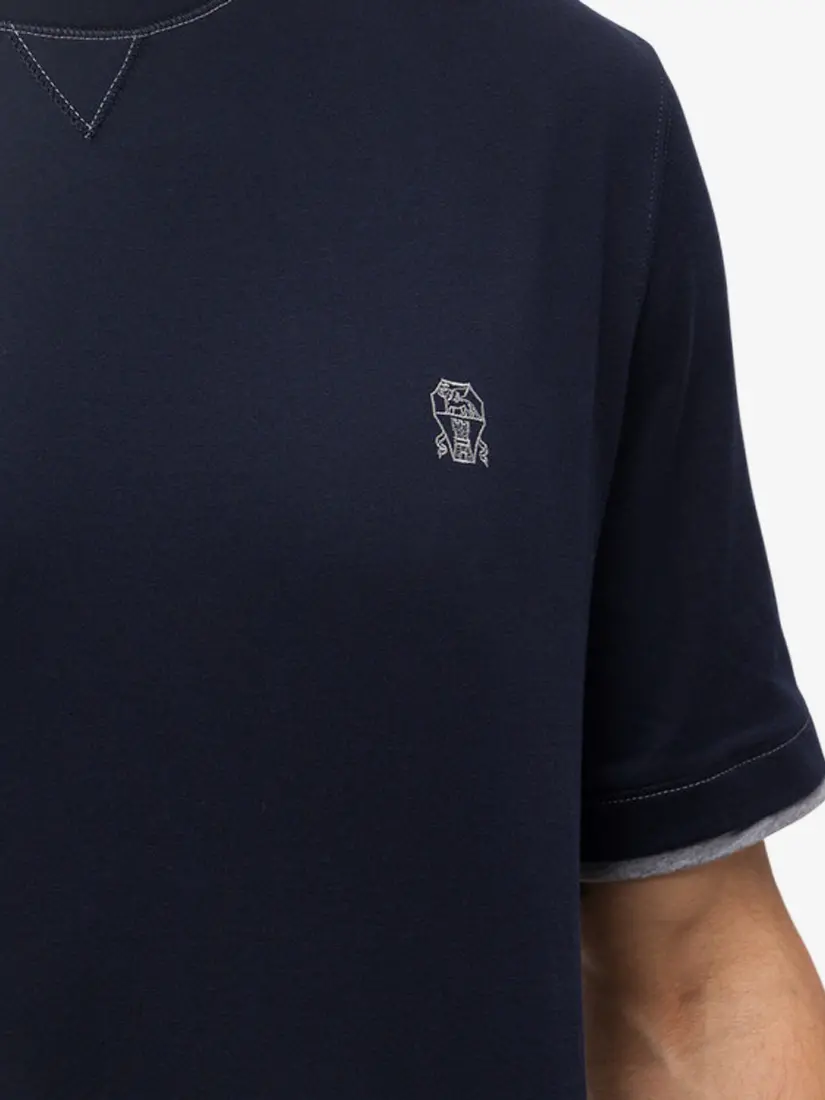 Bluzë Brunello Cucinelli With Embroidered Emblem